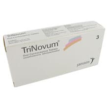 Pack of TriNovum® (norethisterone, ethinylestradiol) oral contraceptive 63 tablets