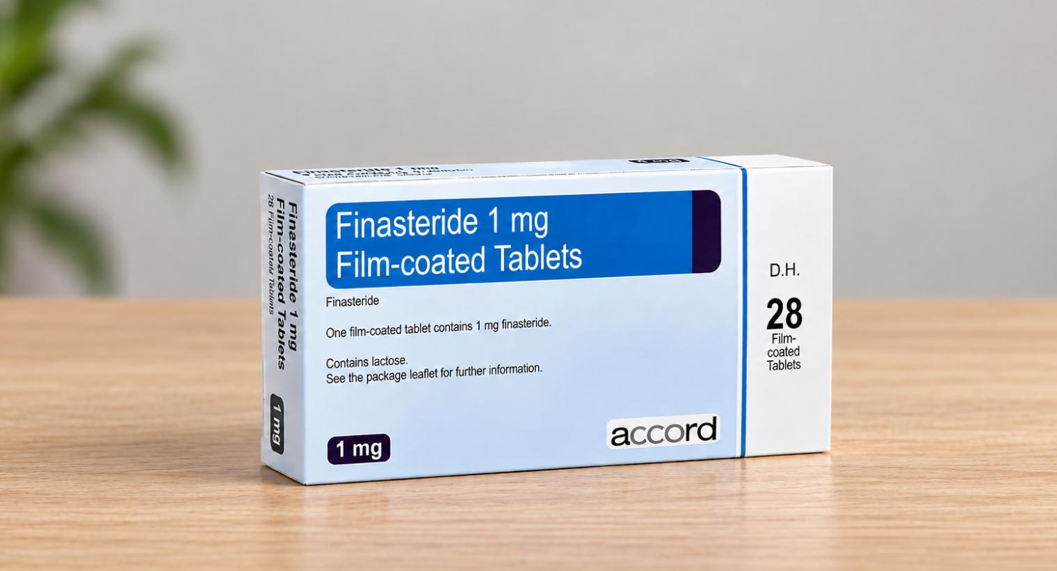 Finasteride 1mg: a prescription-only daily tablet licensed in the UK for male pattern hair loss.