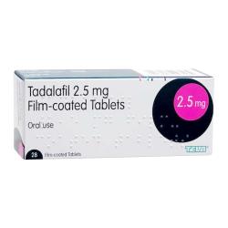 Package of Tadalafil 2.5mg oral film-coated 28 tablets
