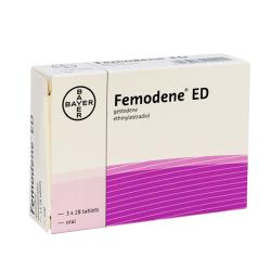 The Femodene® package contains 84 gestodene ethinylestradiol oral tablets