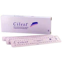 The package includes 3 Cilest® tablets, an oral contraceptive that consists of norgestimate and ethinylestradiol