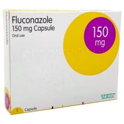 Box containing 1 tablet Fluconazole 150mg
