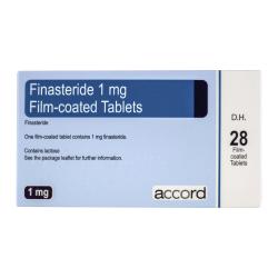 Package of Finasteride 1mg film-coated 28 tablets