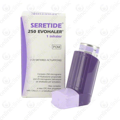 Buy Seretide Accuhaler • 250, 500MCG Asthma Inhaler • OnlineClinic®