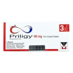 Priligy® 60mg Dapoxetine film-coated 3-tablet pack for oral use