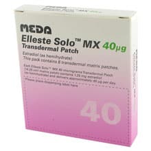 Pack of 8 Elleste Solo MX 40 micrograms estradiol transdermal matrix patches