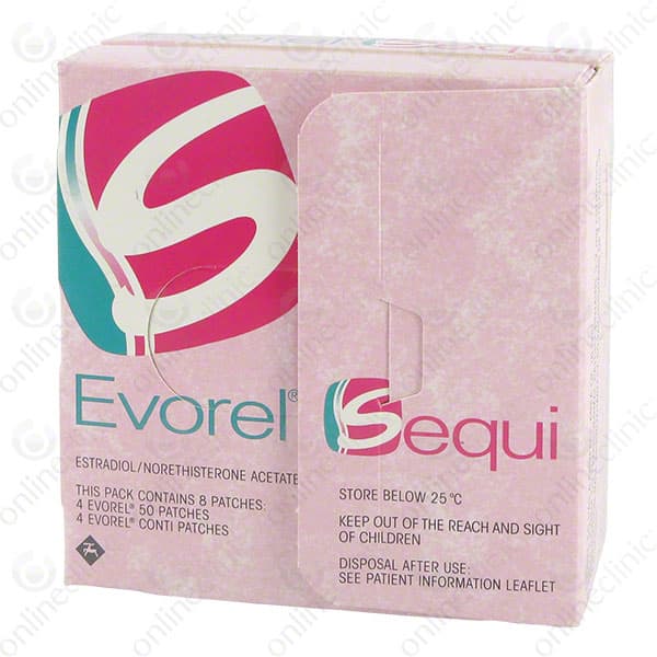 Buy Evorel Sequi • Treatment Patches For Menopause • Onlineclinic®