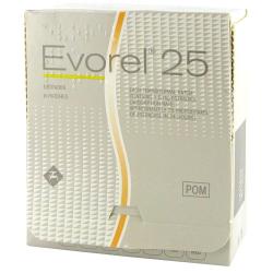 Pack of Evorel® 25 Estradiol contains 8 transdermal patches
